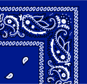 Bandana Paisley Royal Blue by Pet Food Warehouse