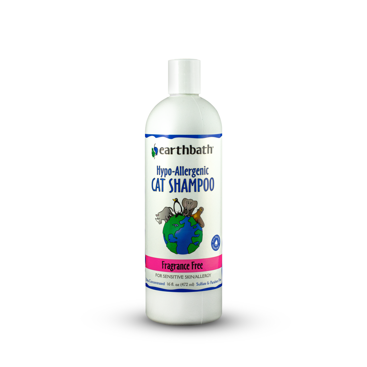 Earthbath Cat Hypo Allergenic Shampoo 16oz by Pet Food Warehouse