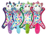 Multipet Ball Headed Unicorn Assorted Colors Dog Toy 15" by Pet Food Warehouse