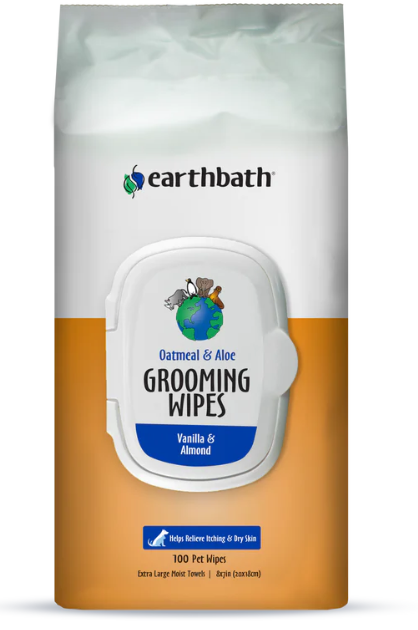 Earthbath Hypo Allergenic Oatmeal Aloe Dog Wipes 100ct by Pet Food Warehouse