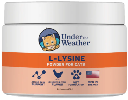 Under The Weather L-Lysine Support Powder 2.54oz by Pet Food Warehouse