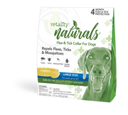 Vetality Naturals Flea & Tick Collar for Large Dogs fits necks up to 26” 4 month by Pet Food Warehouse