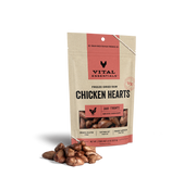 Vital Essentials Freeze-Dried Dog Treats Chicken Hearts 1.9oz by Pet Food Warehouse
