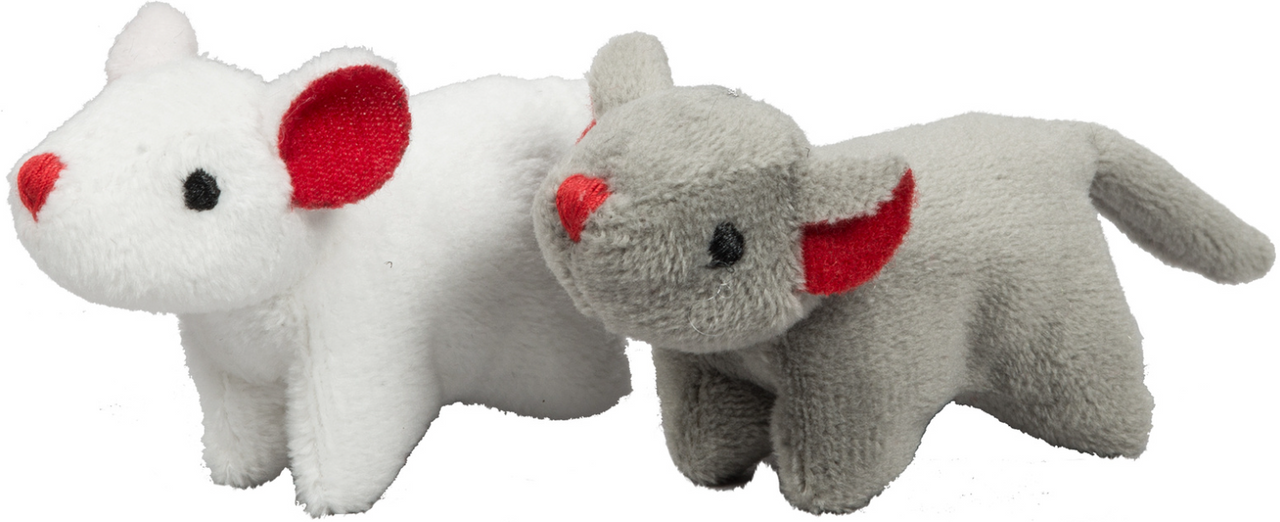 Huggle Hound HuggleKat Holiday Mice Squooshies with Catnip 2 pack by Pet Food Warehouse