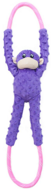 Zippy Paws Ropetugz Monkey Purple by Pet Food Warehouse