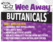 Wee Away Buttanical Wipes 30 Ct by Pet Food Warehouse