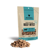 Vital Essentials Freeze-Dried Dog Treats Beef Bites 6.2oz by Pet Food Warehouse