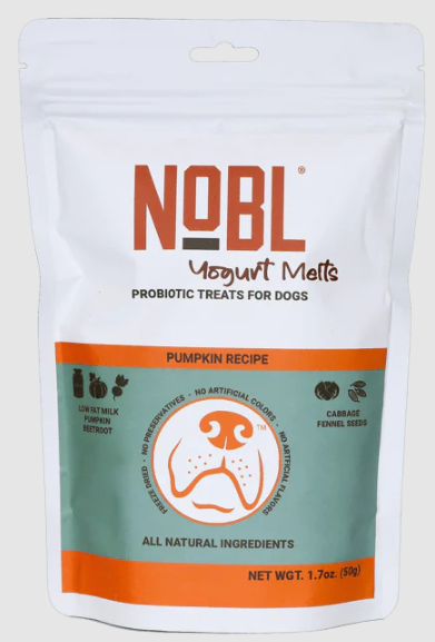 NOBL Yogurt Probiotic Melt with Pumpkin 1.23oz by Pet Food Warehouse