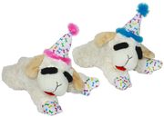 Multipet Lamb Chop w/Birthday Hat assorted 10.5" by Pet Food Warehouse