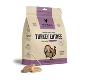 Vital Essentials Freeze-Dried Raw Entree Dog Food Mini Patties Turkey 14oz by Pet Food Warehouse