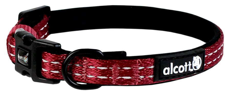 Alcott Adventure Collar Ruby Red 1" 18-26" by Pet Food Warehouse