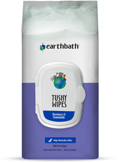 Earthbath Tushy Dog Wipes 100ct by Pet Food Warehouse