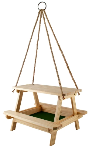 Audubon Lake & Cabin Picnic Table Platform Feeder by Pet Food Warehouse