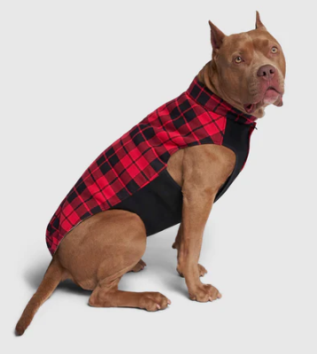 Canada Pooch Thermal Tech Fleece Red Plaid Size 08 by Pet Food Warehouse