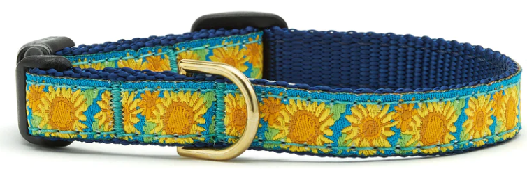 Upcountry Adjustable Safety Cat Collar Bright Sunflower 12 by Pet Food Warehouse