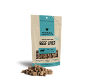 Vital Essentials Freeze-Dried Dog Treats Beef Liver 2.1oz by Pet Food Warehouse