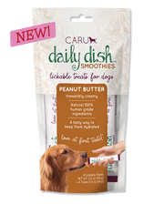 CARU Daily Dish Smoothie Lickable Treat for Dogs Peanut Butter 2oz by Pet Food Warehouse