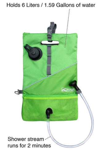 Kurgo Go Shower Bag Grass Green by Pet Food Warehouse