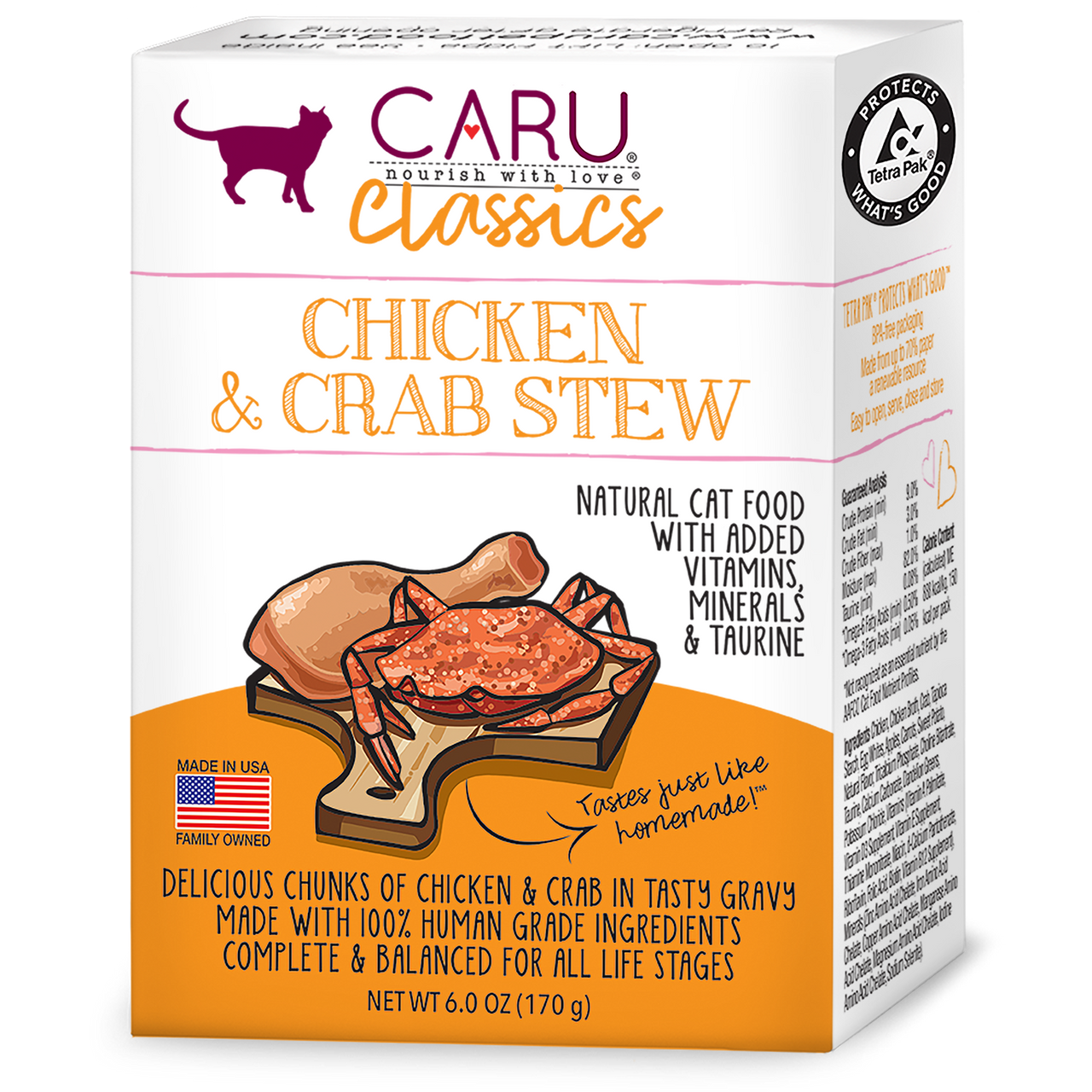 CARU Classics Chicken & Crab Stew for Cats 5.5oz by Pet Food Warehouse