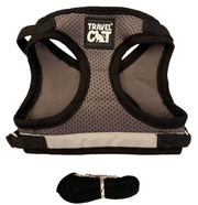 Travel Cat The True Adventurer Harness & Leash Grey Extra Small by Pet Food Warehouse