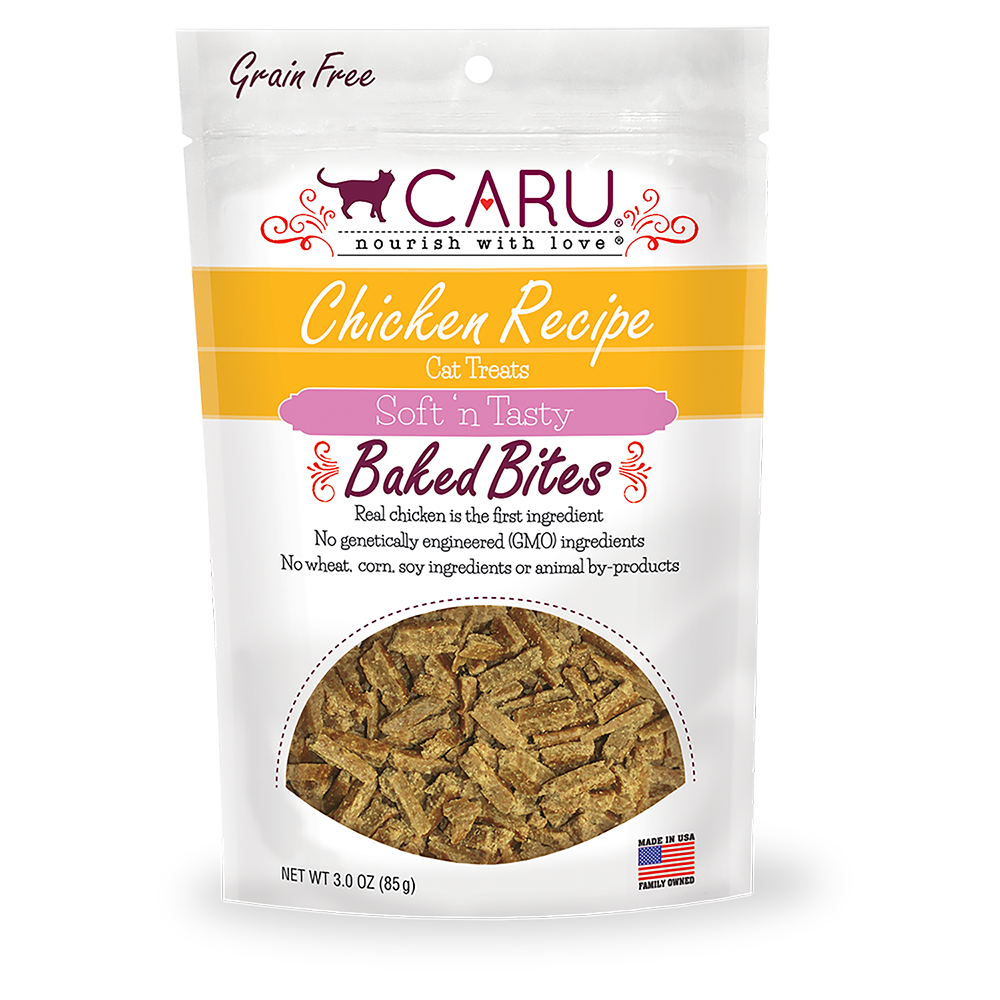 CARU Soft 'n Tasty Chicken Recipe Bites for Cats 2.75oz by Pet Food Warehouse