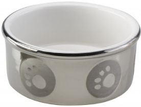 Ethical Pet 5" Pawprint Titanium Dog Dish by Pet Food Warehouse