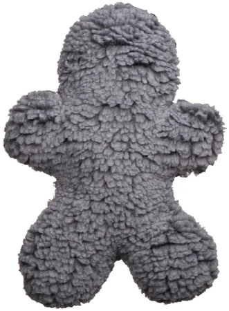 HuggleHound Fleece Man Grey Dog Toy Medium by Pet Food Warehouse