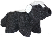 HuggleHound Squooshie Skunk Knot-Less Dog Toy by Pet Food Warehouse
