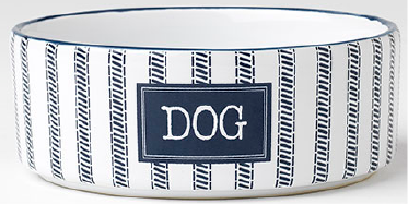 Petrageous 6" Country Blue Dog Dish by Pet Food Warehouse