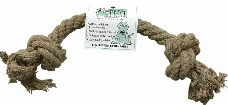 From The Field Extra Large Tug A Hemp Dog Toy by Pet Food Warehouse