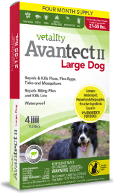 Vetality Avantect II Large Dog 21-55 lbs 4 Pack by Pet Food Warehouse