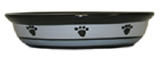Petrageous 6.25" Oval Metro Dog Dish by Pet Food Warehouse