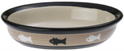 Petrageous 6.25" Fish Oval Cat Dish by Pet Food Warehouse