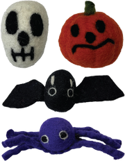 Dharma Dog Karma Cat Wool Halloween Cat Toy Assorted by Pet Food Warehouse