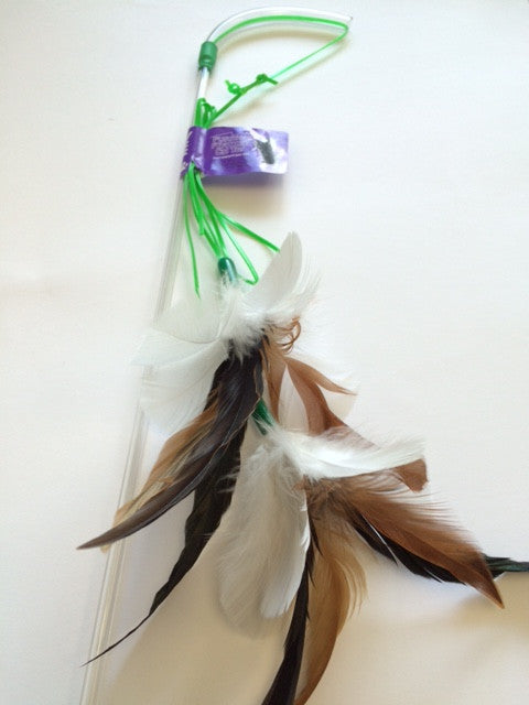 Vee Enterprises Feather Teaser Cat Toy by Pet Food Warehouse