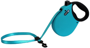 Alcott Adventure Retractable Leash Medium Up To 65# BLUE 16' by Pet Food Warehouse