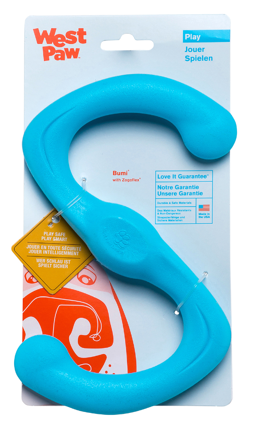 West Paw Bumi Dog Toy Aqua 10" by Pet Food Warehouse