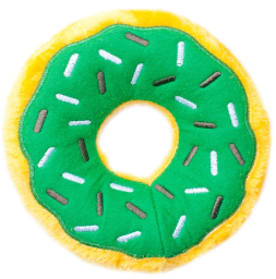 Zippy Paws Mint Chip Donut Holiday Dog Toy by Pet Food Warehouse