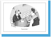 New Yorker Card Leave The Box by Pet Food Warehouse