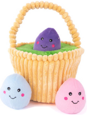 Zippy Paws Easter Egg Basket Burrow Dog Toy by Pet Food Warehouse