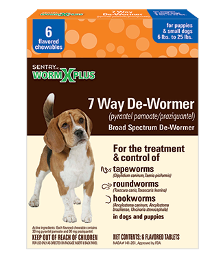 Sentry WormX Plus Small Dog 6 tab by Pet Food Warehouse