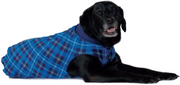 Gold Paw Double Fleece Blue Plaid & Navy Size 10 by Pet Food Warehouse