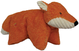 HuggleHound Squooshie Fox Knot-Less Dog Toy by Pet Food Warehouse