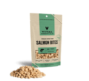 Vital Essentials Freeze-Dried Dog Treats Salmon Bites 2.5oz by Pet Food Warehouse