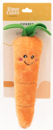 ZippyClaws Kickerz Carrot Cat Toy by Pet Food Warehouse