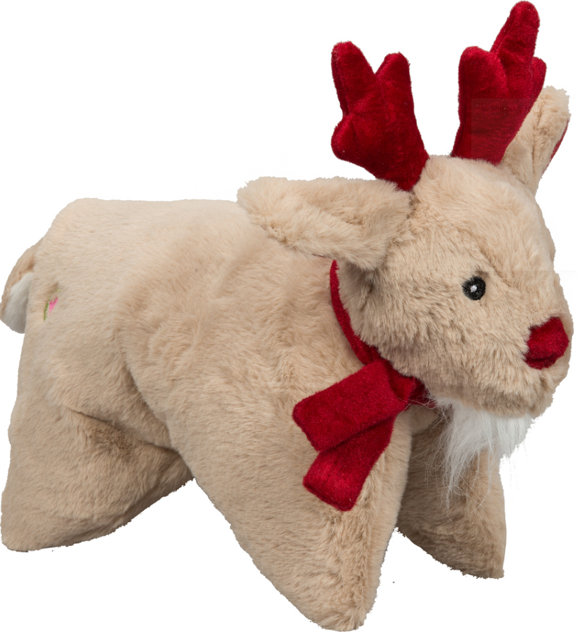 Huggle Hound Snuggles Reindeer Holiday Squooshie Small by Pet Food Warehouse