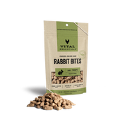 Vital Essentials Freeze-Dried Dog Treats Rabbit Bites 2oz by Pet Food Warehouse