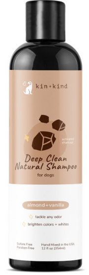 Kin+Kind Deep Clean Almond+Vanilla Shampoo 12oz by Pet Food Warehouse