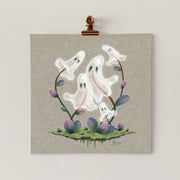 Ghost Plant Art Print | Spooky Garden