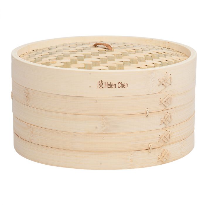 Helen's Asian Kitchen Bamboo Steamer with Lid by Kiss the Cook